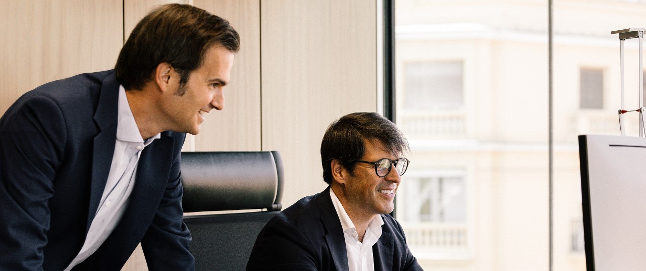 Photo - team members in conversation