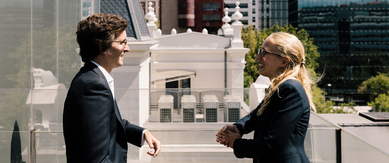 Photo - team members in conversation