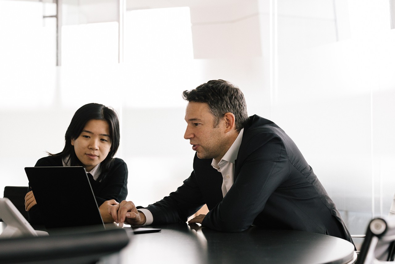 Photo - team members in conversation