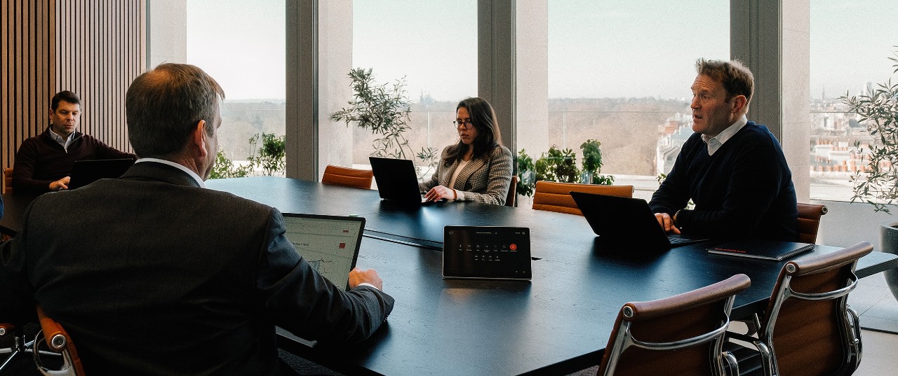 Photo - team members in conversation