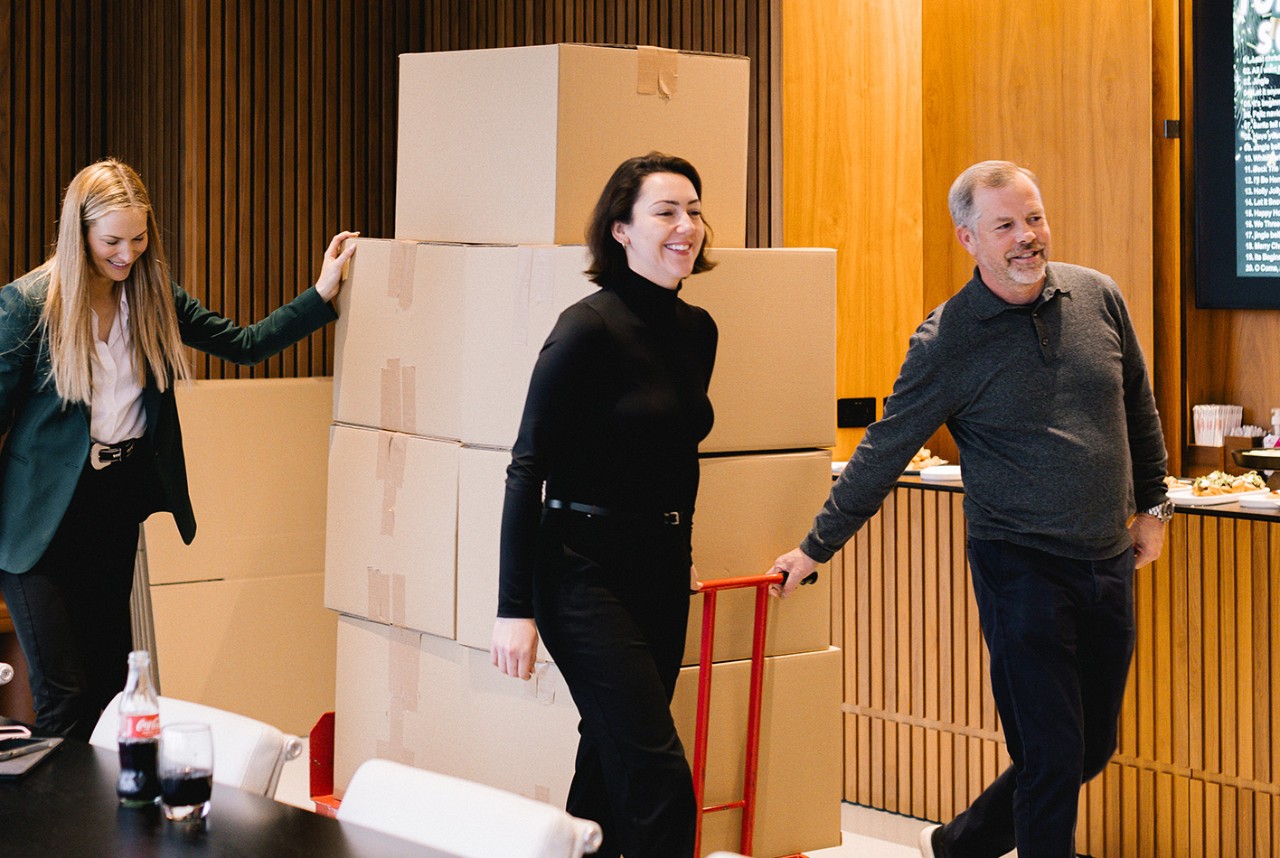 Photo - team packing gifts