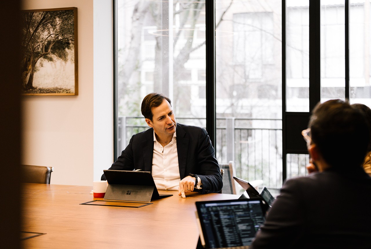 Photo - team members in conversation