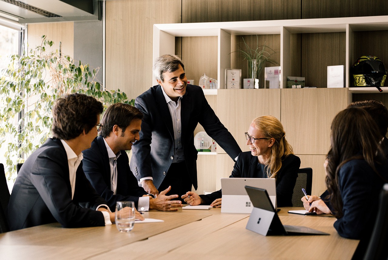 Photo - team members in conversation
